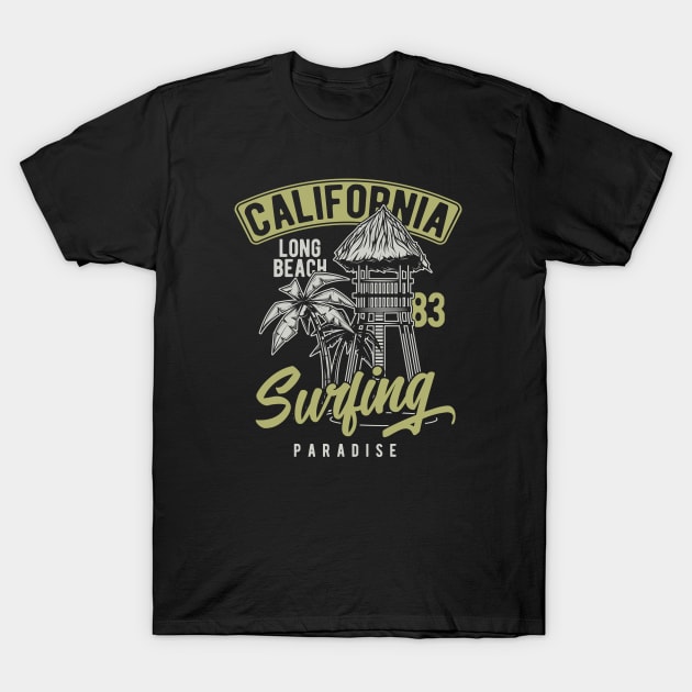 California Surfing T-Shirt by JabsCreative